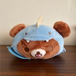 NEW 16 Inch Chairoikoguma Laydown Blue Dinosaur Plushie Round1 Exclusive NWT